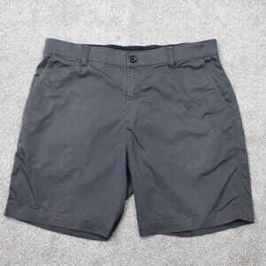 Nike Shorts Mens 36 Gray UV 8" Chino Golf Dri-Fit Flat Front Stretch Athleisure
